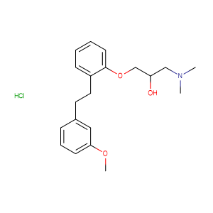 1-(二甲基氨基)-3-[2-[2-(3-甲氧基苯基)乙基]苯氧基]-2-丙醇盐酸盐