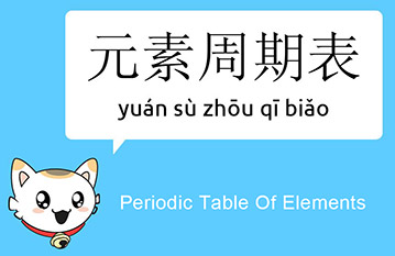 化学元素周期表periodic table of elements