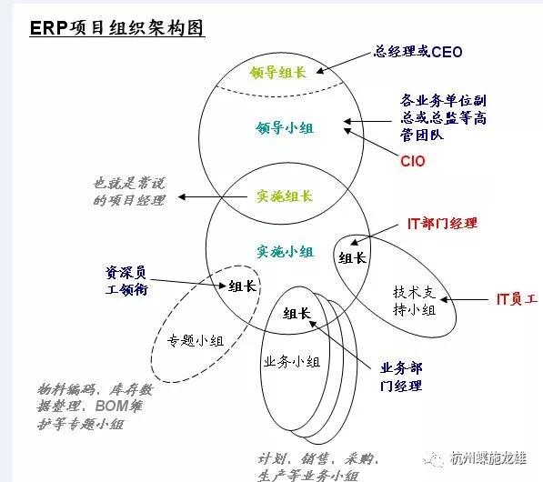 ERP 项目组织架构图